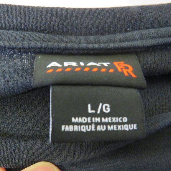 Ariat FR CAT1 Long Sleeve Black Moisture Wicking Polartech FR Sz LG. - Picture 7 of 9